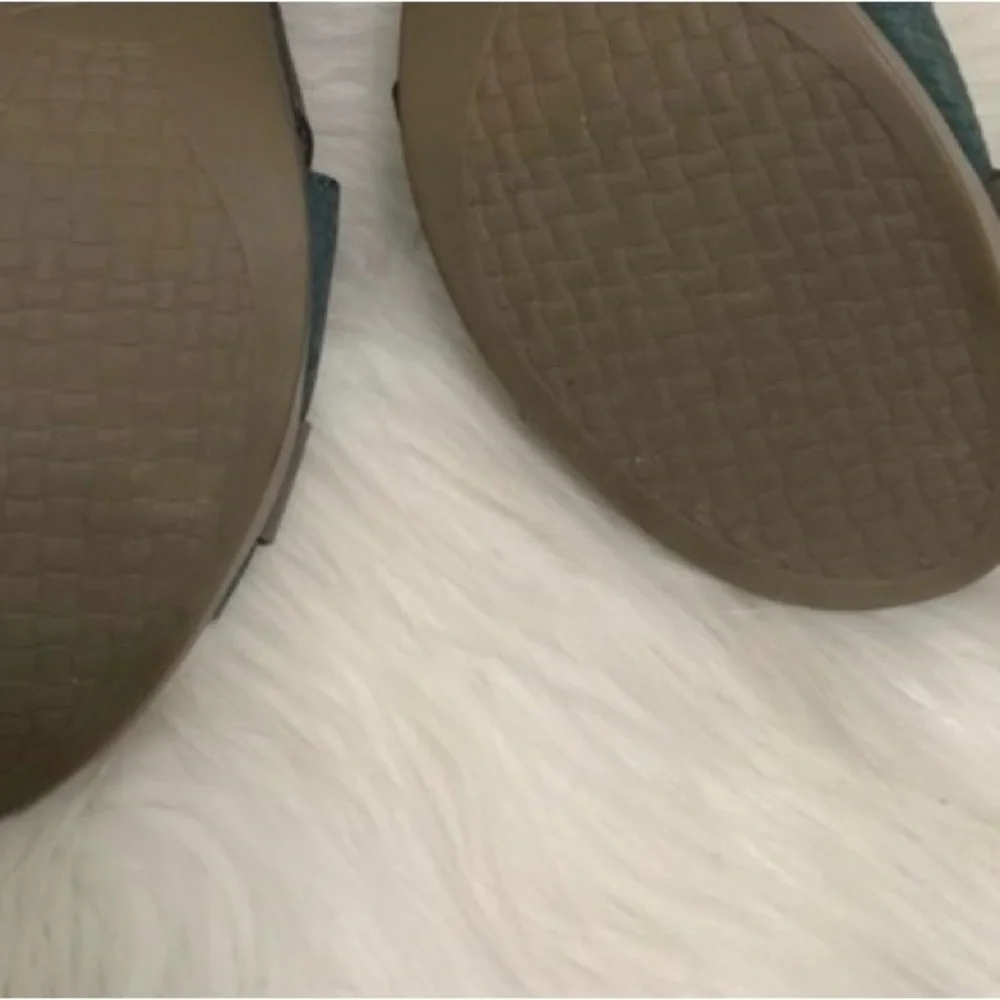 Dansko Dominique brown Teal Strappy Block Heel Sandals 38 7 - Picture 7 of 11